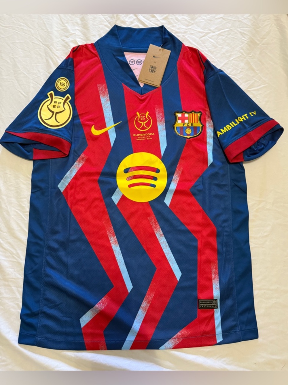FC Barcelona Men’s forth Jersey # Lewandowski 9# NWT # Adult